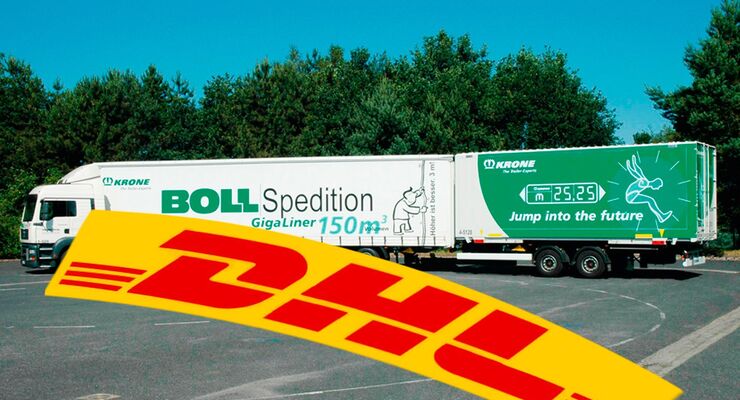 DHL, Boll, Spedition, Lang-Lkw