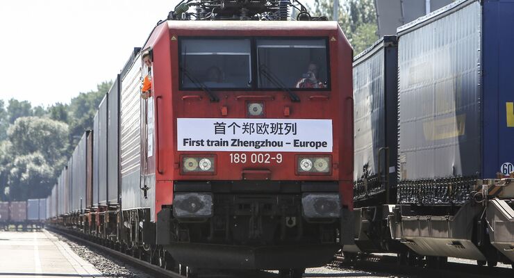 Erster Güterzug aus Zhengzhou in Hamburg eingetroffen