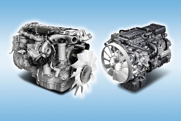 Mercedes Actros und Scania G, Technik, Motoren