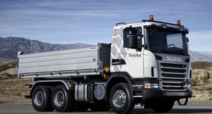 Scania vermietet Baufahrzeuge
