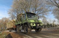 Tuckjob Weihnachtsbaum-Fahrer, Unimog Geräteträger, FF 1/2018.